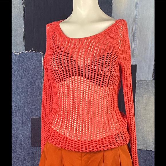 Attitude Crochet Knitted Jay Manuel LongSleeve Sweater Beautifully made!!!! Sz S - Picture 2 of 12